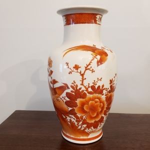 Vintage Handpainted LG Porcelain Vase